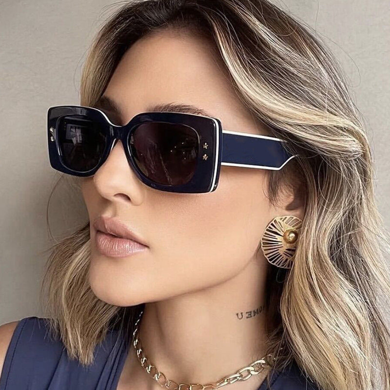 Ladies extravagant square sunglasses with stylish details Kalsten