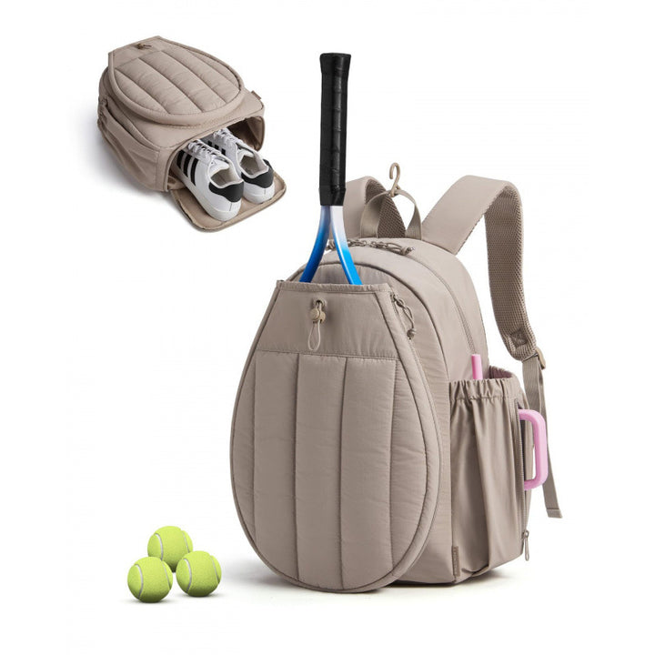 Sporty tennis backpack with shoe compartment and ergonomic carrying system Kalsten