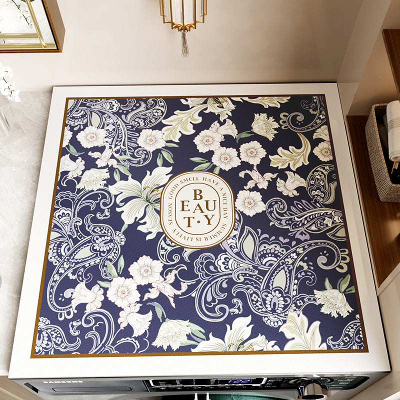 Decorative Floral Area Mat Kalsten 1786980001