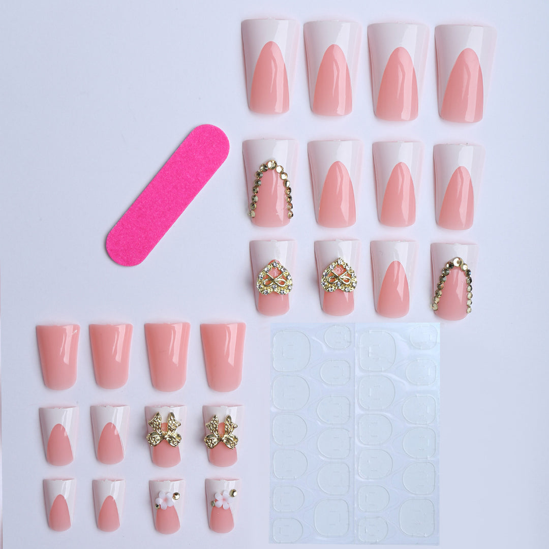 Artificial nails with elegant jewelry design Kalsten