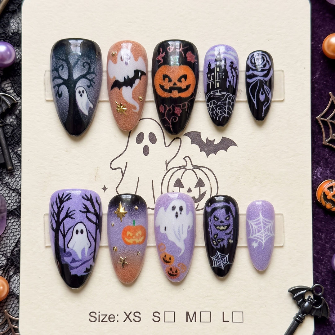 Halloween-Themed Press-On Nail Set