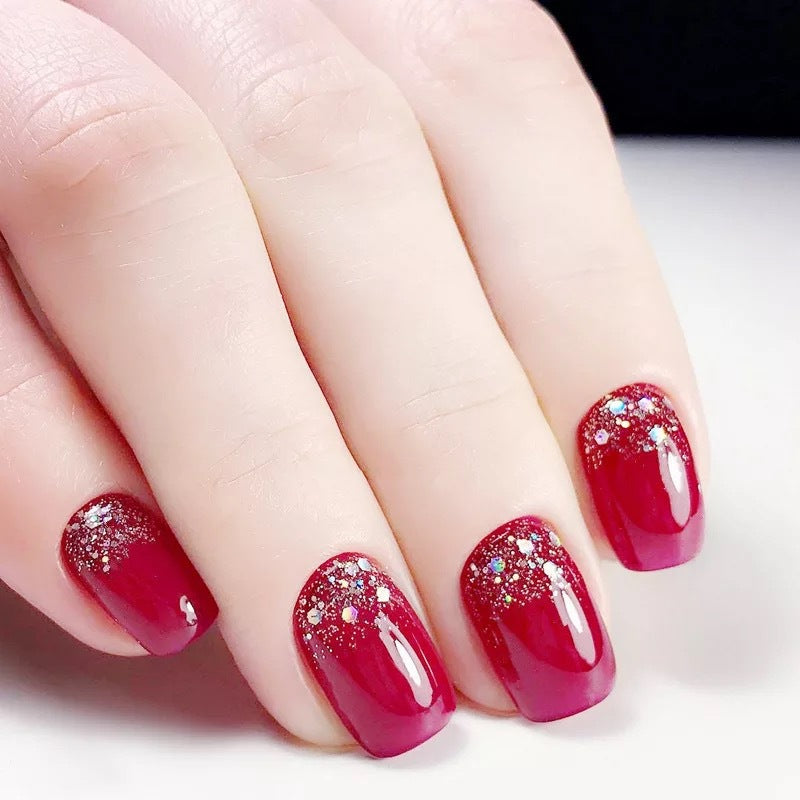 Stunning Glitter-Infused Press-On Nail Art Set