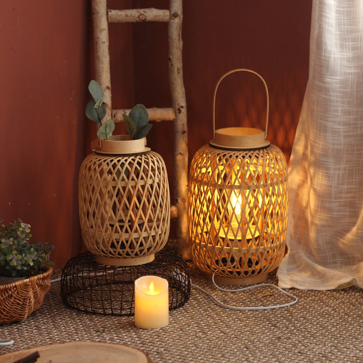 Handmade Rattan Lantern Kalsten
