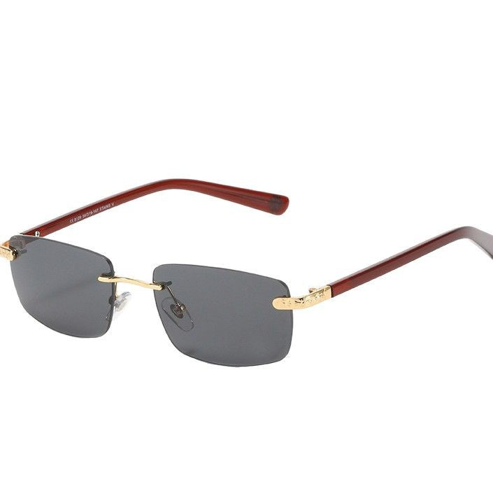 Women's fashionable half-frame glasses with comfortable nose pads and elegant design Kalsten