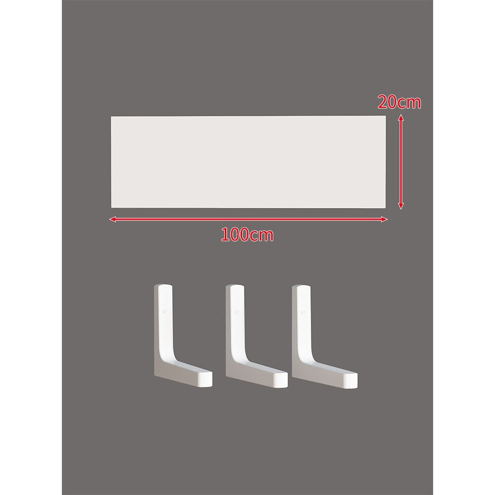 Long Narrow Floating Wall Shelf Kit with Concealed Heavy-Duty Brackets