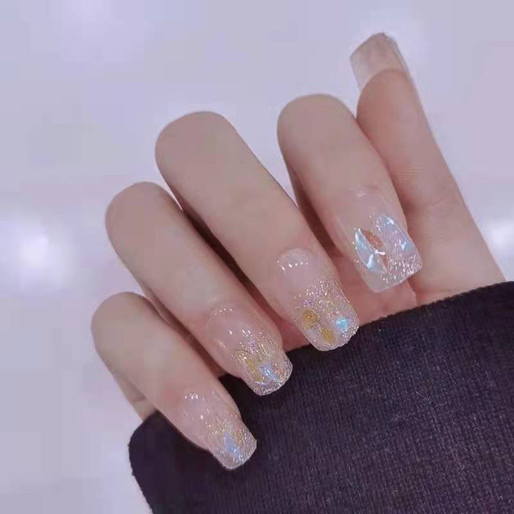 Elegant Glittery Press-On Nails