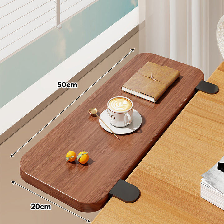 Clamp-On Window Sill Desk Extension Shelf
