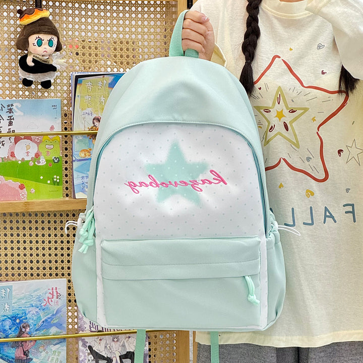 Stylish Star-Embellished Casual Backpack Kalsten