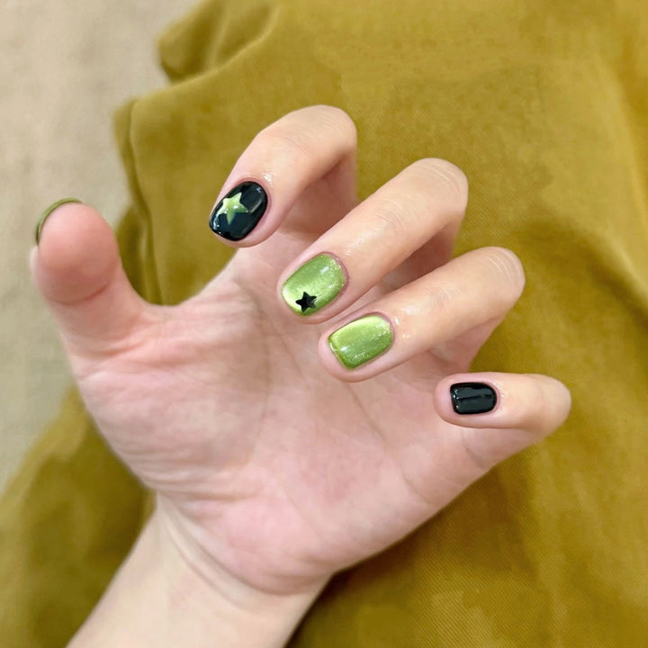 Decorative Press-On Nail Set with Whimsical Bow Designs Kalsten