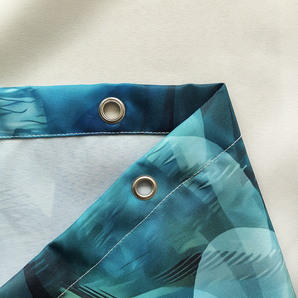 Artistic Feather Print Shower Curtain Kalsten