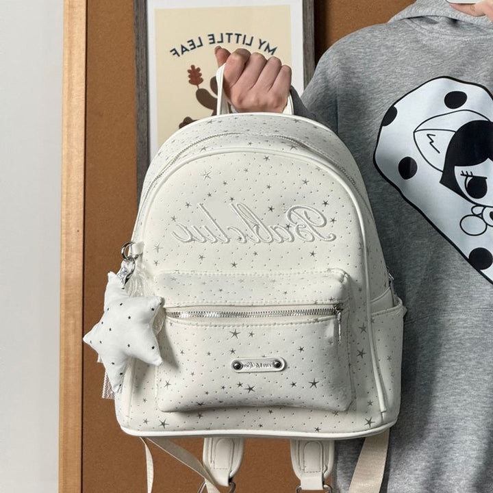 Decorative Star-Pattern Mini Backpack Kalsten