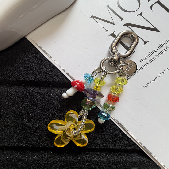 Beaded Flower Charm Keychain Kalsten 1790134944