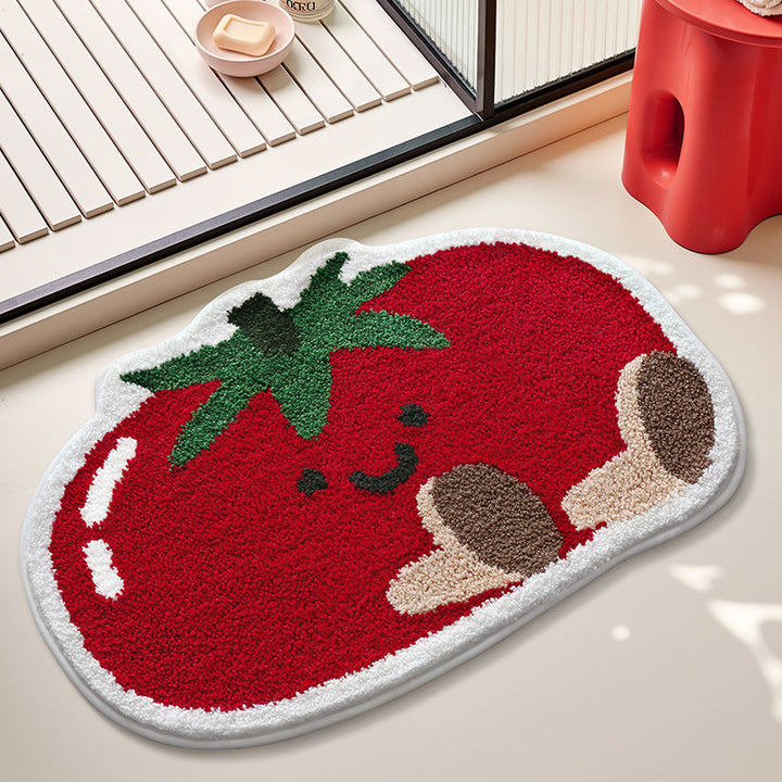 Cute Citrus Fruit Design Bath Mat Kalsten