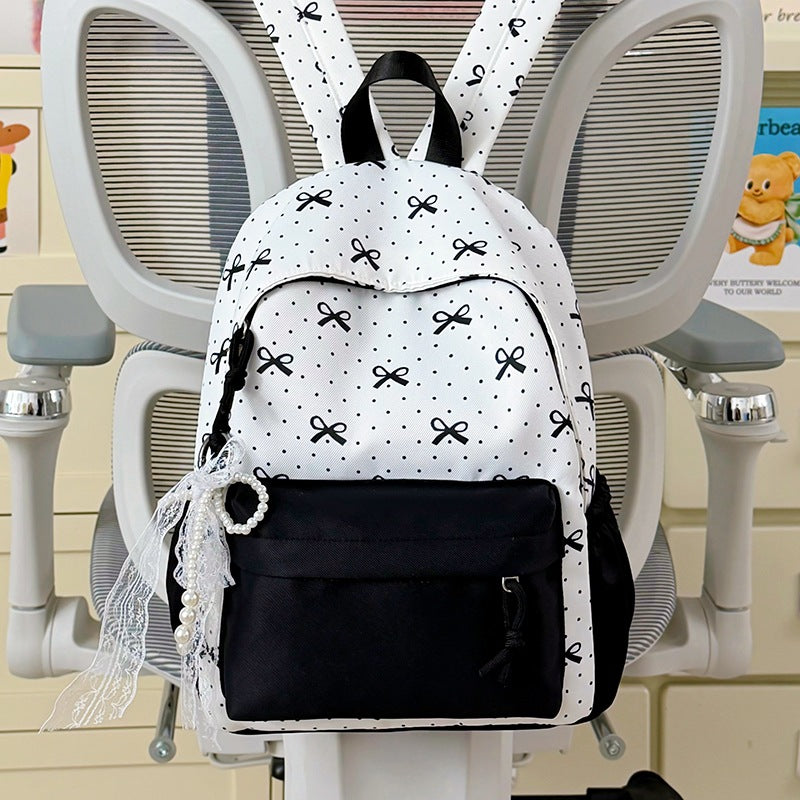 Cute Decorative Bow-Themed Backpack Kalsten