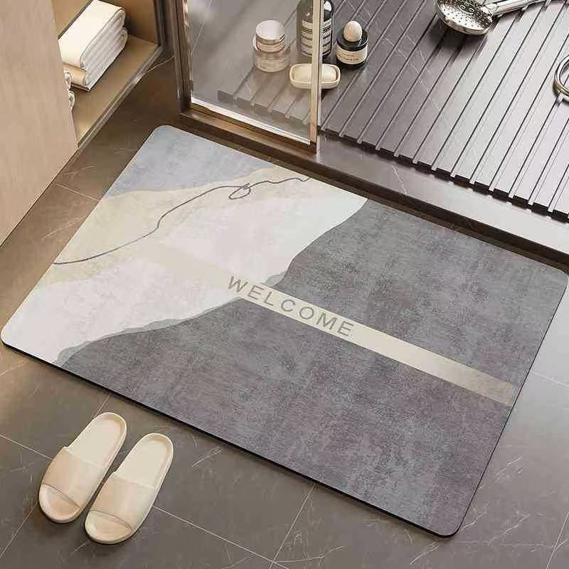 Geometric Pattern Bathroom Mat Kalsten