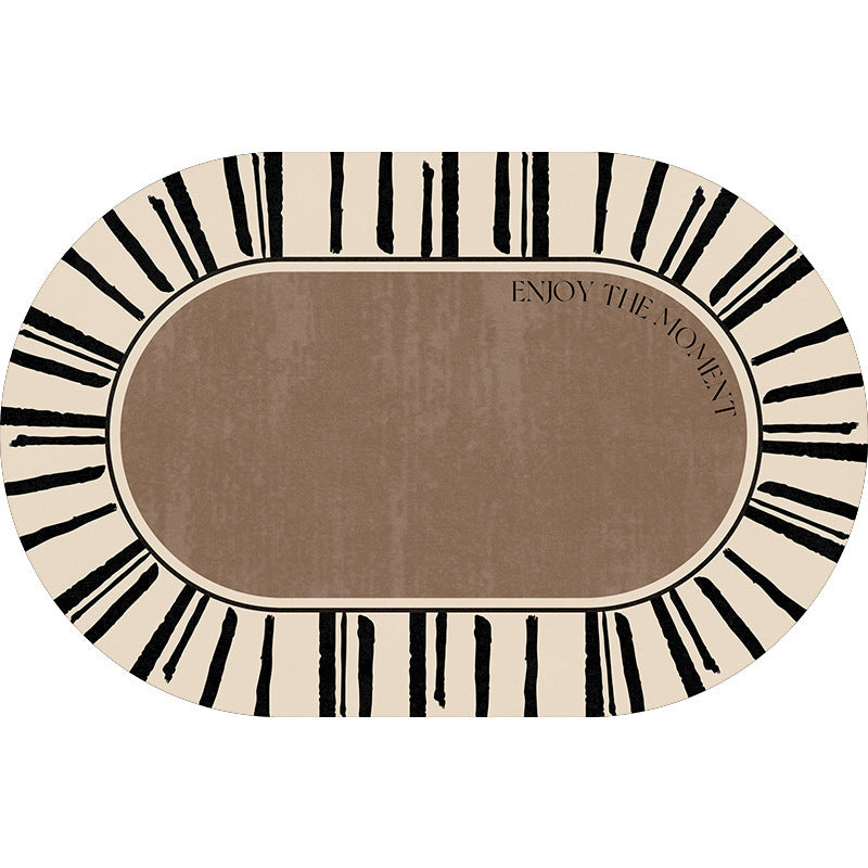 Elegant Oval Floor Mat Kalsten
