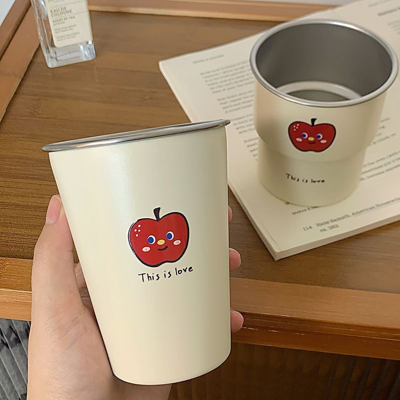 Multifunctional ceramic mug with cheerful apple design Kalsten