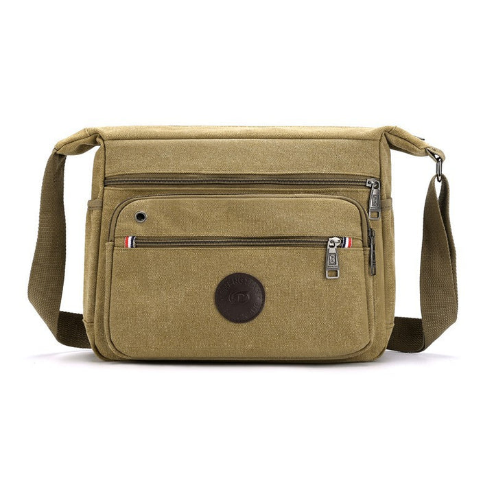Multi-Functional Canvas Messenger Bag