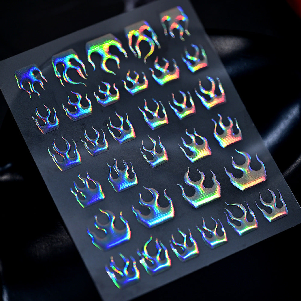 Sparkling Crown Nail Art Stickers