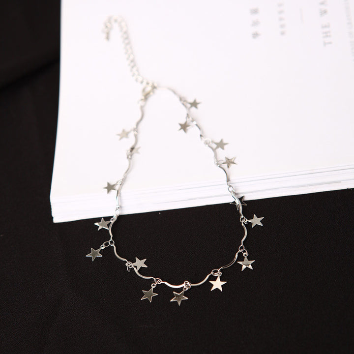 Star Charm Linked Chain Necklace Kalsten
