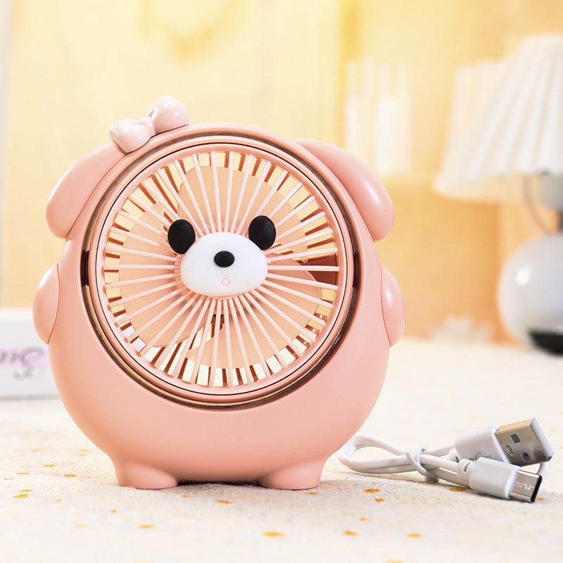 Ladies portable table fan in cute animal design Kalsten
