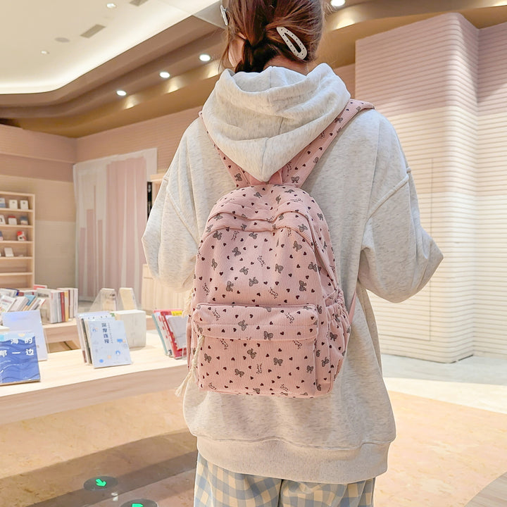 Textured Corduroy Everyday Backpack Kalsten