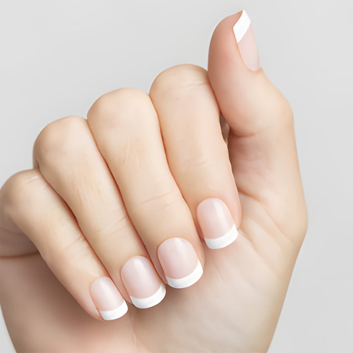 Classic French Tip Press-On Nails Kalsten