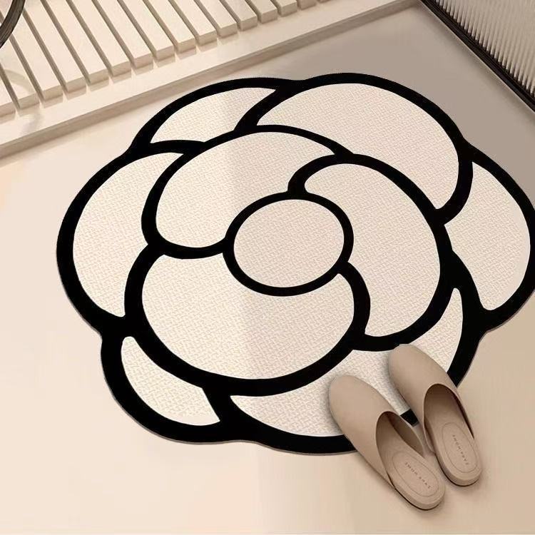 Floral Shape Area Mat