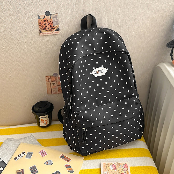 Stylish Polka Dot Lightweight Backpack Kalsten