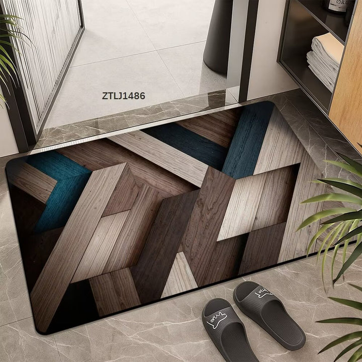 Textured Geometric Area Mat Kalsten