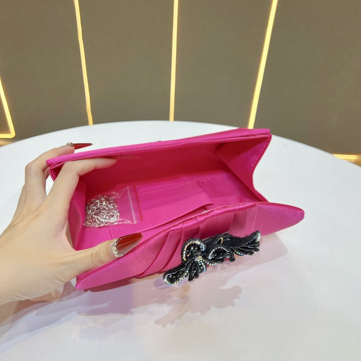 Elegant Floral Embellished Clutch