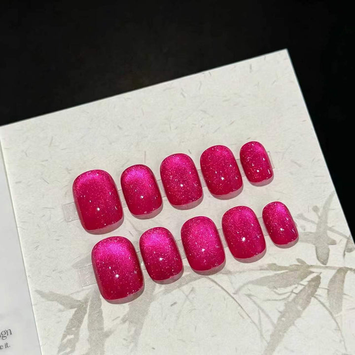 Glittering Press-On Nail Set Kalsten