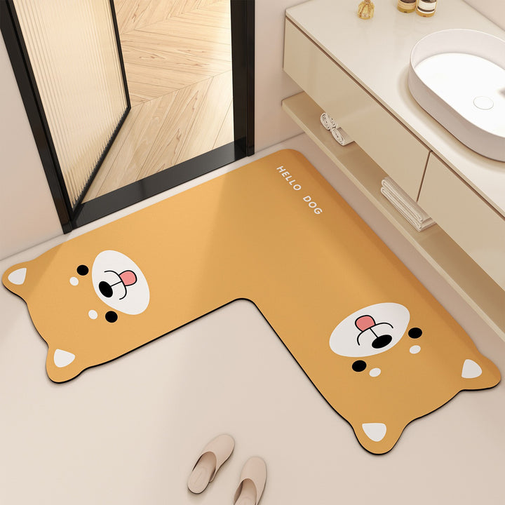 Cute Cartoon-Themed Bath Mat
