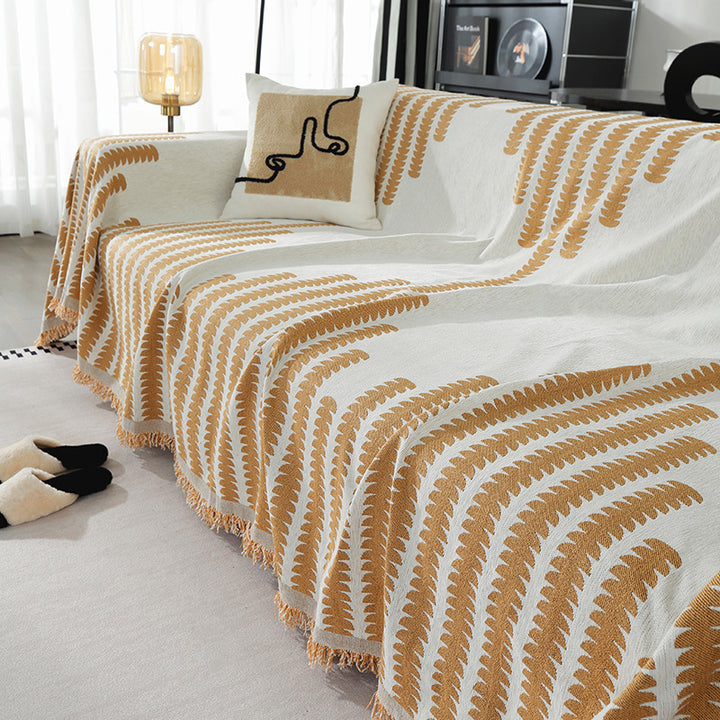 Decorative Fringe Throw Blanket