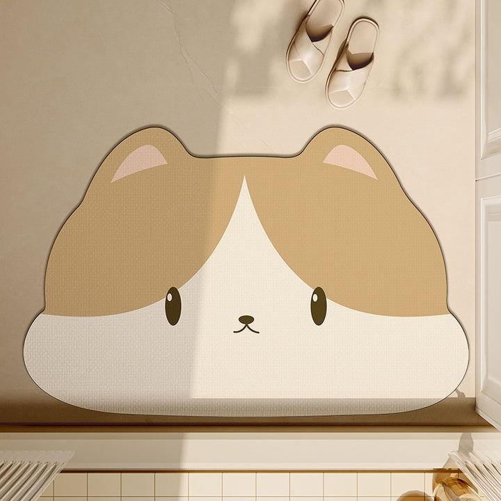 Adorable Animal-Themed Bath Mat Kalsten
