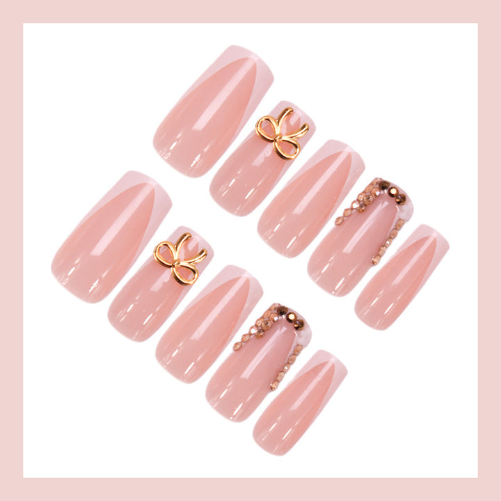 Artificial nail set with elegant decorations and unique designs Kalsten