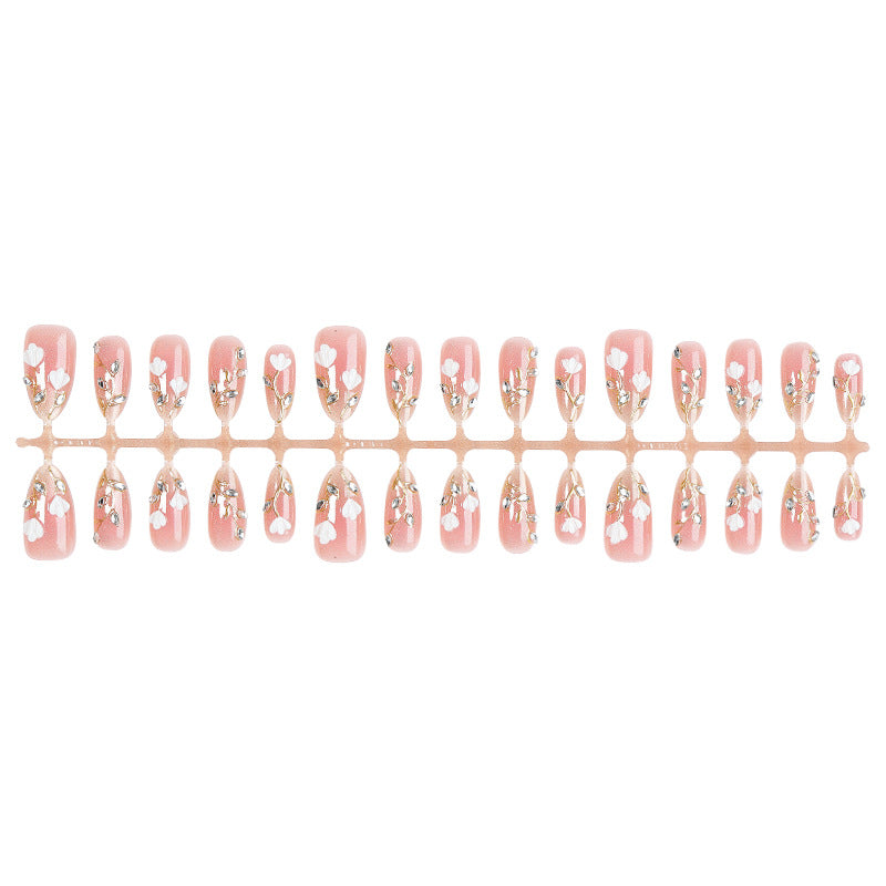 Art Nail Set with Elegant Floral Decorations Kalsten