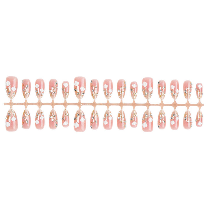 Art Nail Set with Elegant Floral Decorations Kalsten