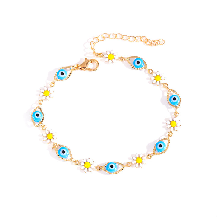 Eye Charm and Daisy Bracelet Kalsten