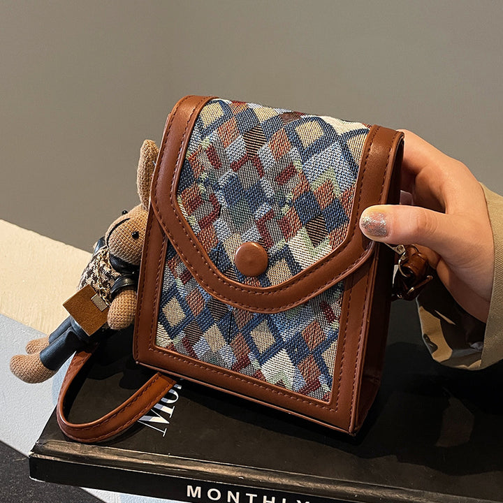 Geometric Pattern Crossbody Bag