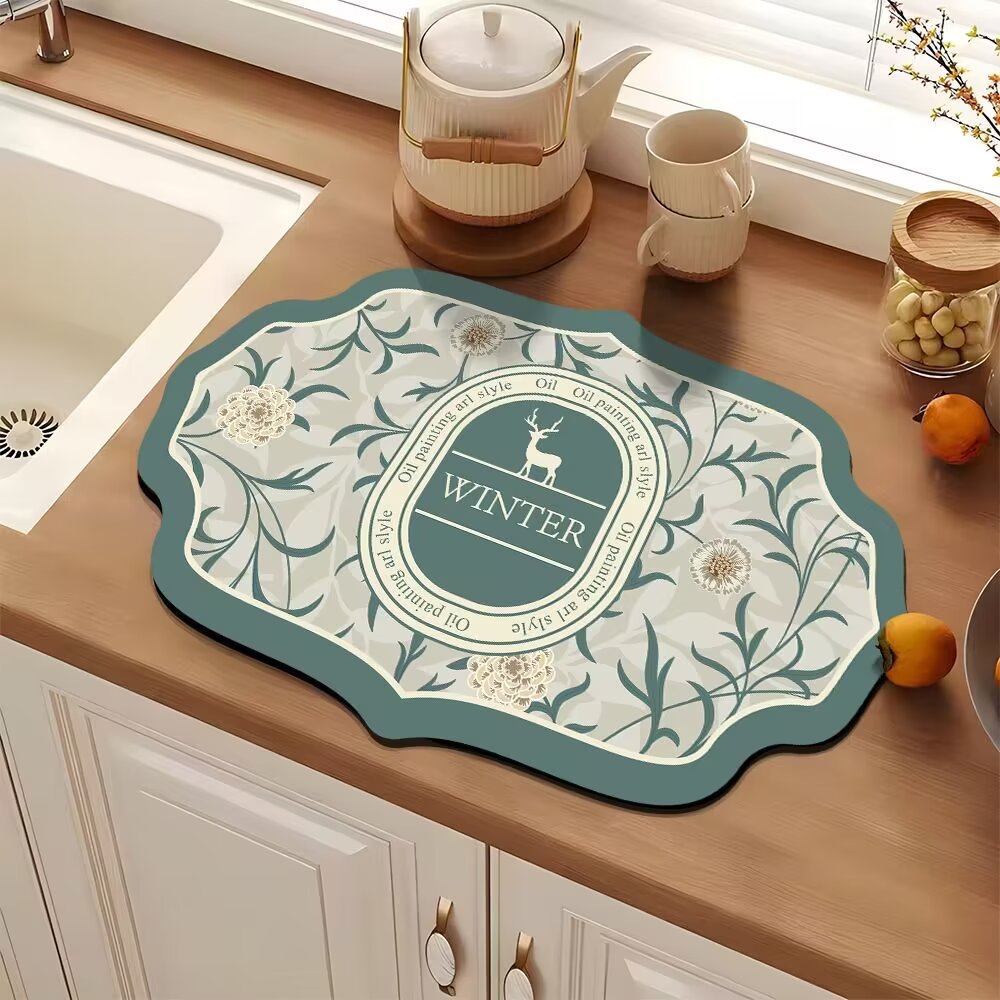 Elegant Decorative Kitchen Mat Kalsten