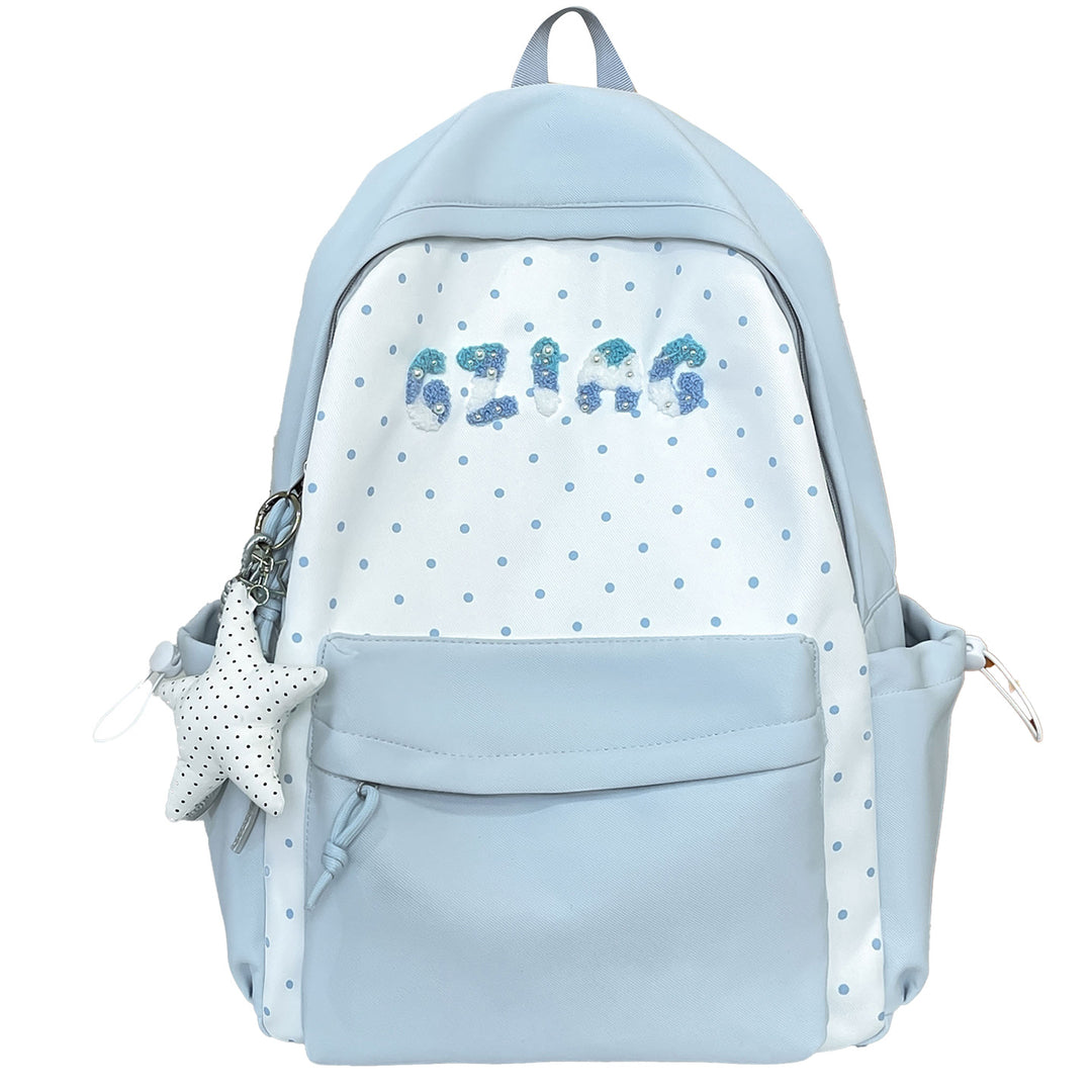 Cute Polka Dot Patterned Backpack Kalsten