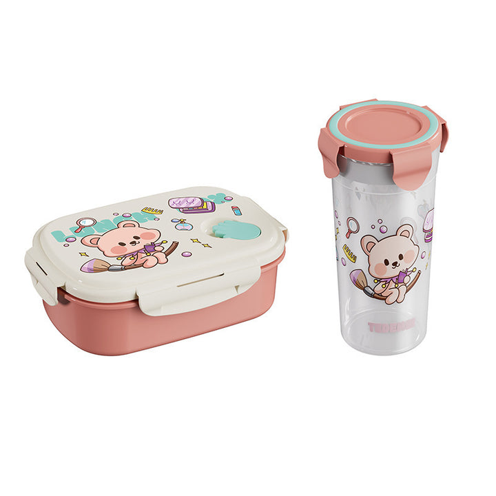 Fun-Themed Cartoon Bento Lunch Box Set