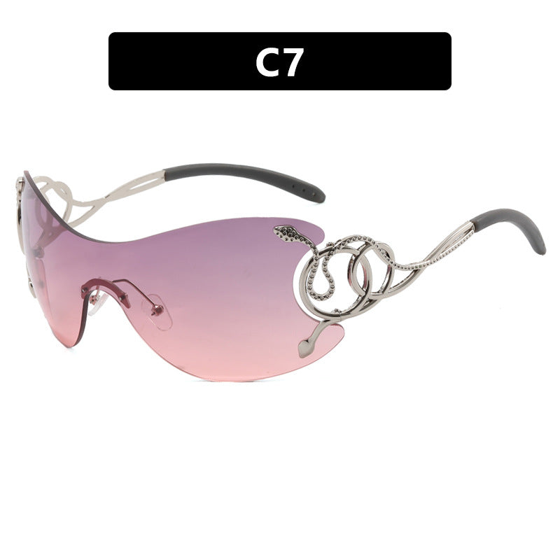Women’s futuristic sunglasses with playful design Kalsten