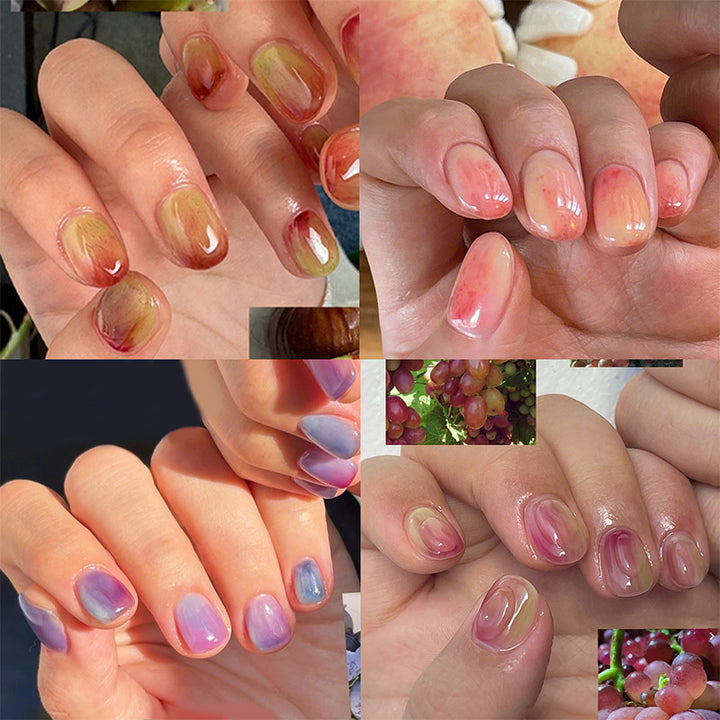 Artistic Marble-Effect Press-On Nail Set kalsten