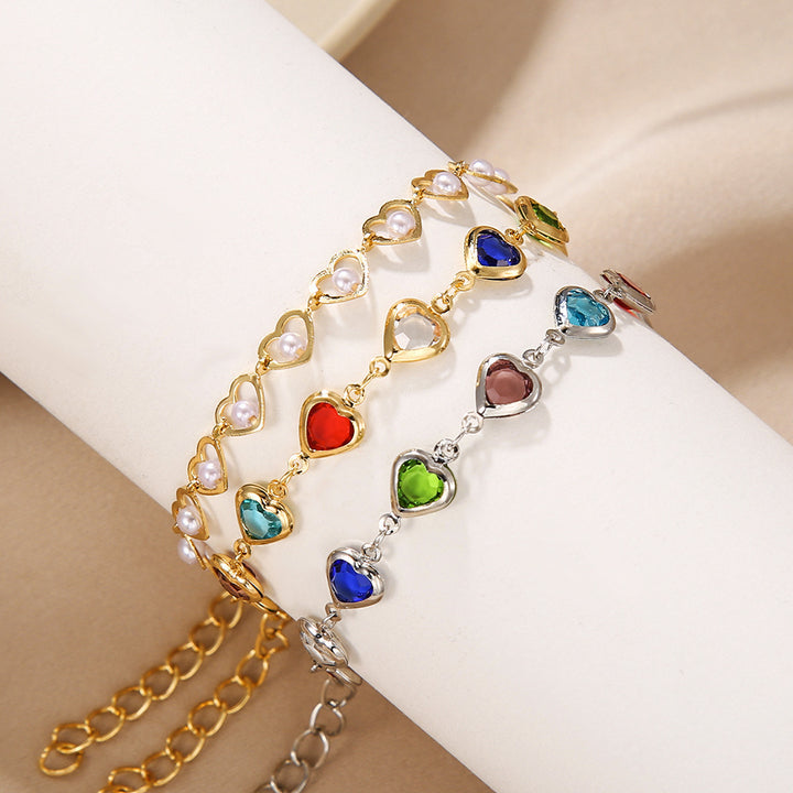 Butterfly and Daisy Charm Anklet Kalsten