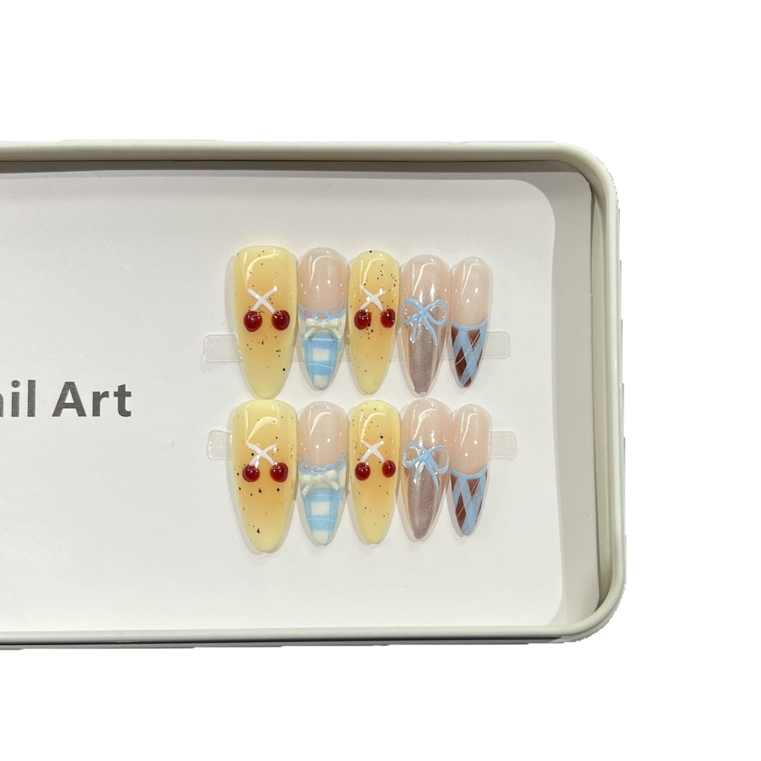 Charming Character-Inspired Press-On Nail Art Set Kalsten