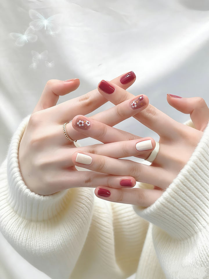 Artistic Floral Press-On Nails  1791773134