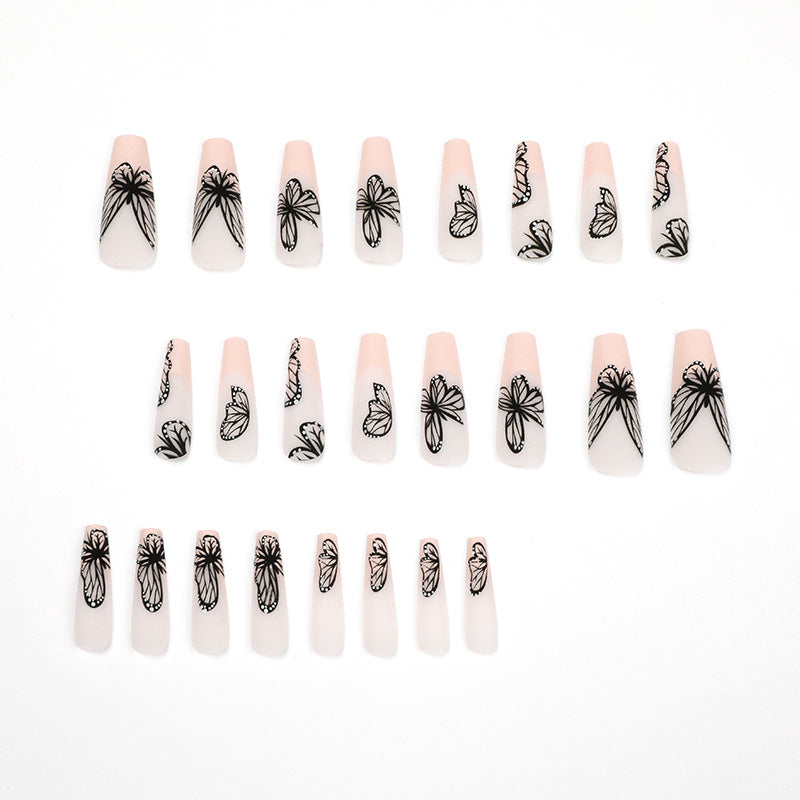 Artistic Nail Art with Butterfly Design Kalsten