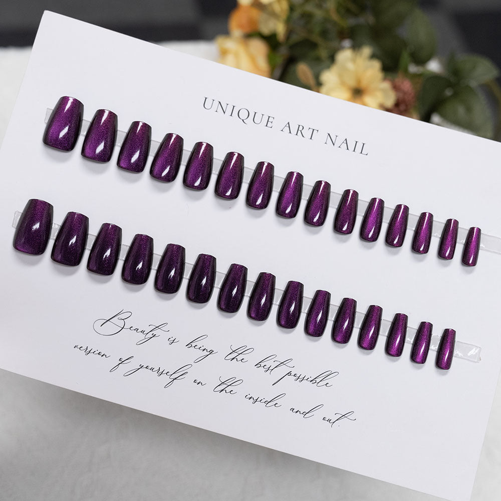 Glossy Acrylic Press-On Nail Set